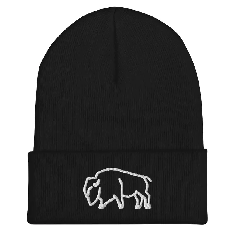 Bison Crest Beanie: Unleash Wild Style!